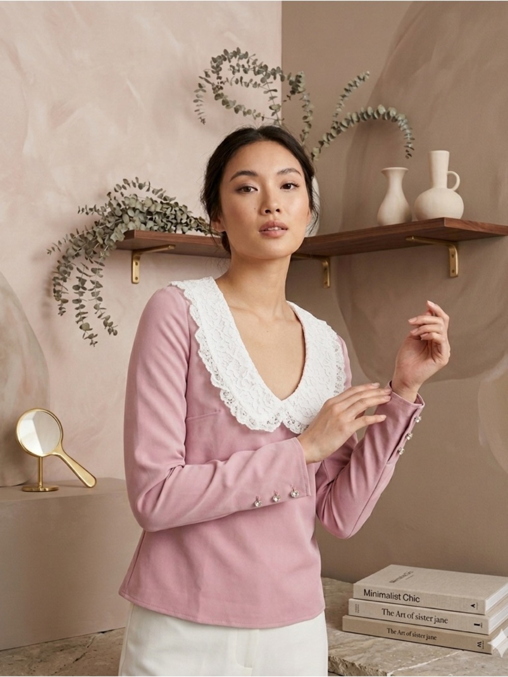 Sister Jane Aquarius Scoop Neck Top NWT Women’s Small Pink